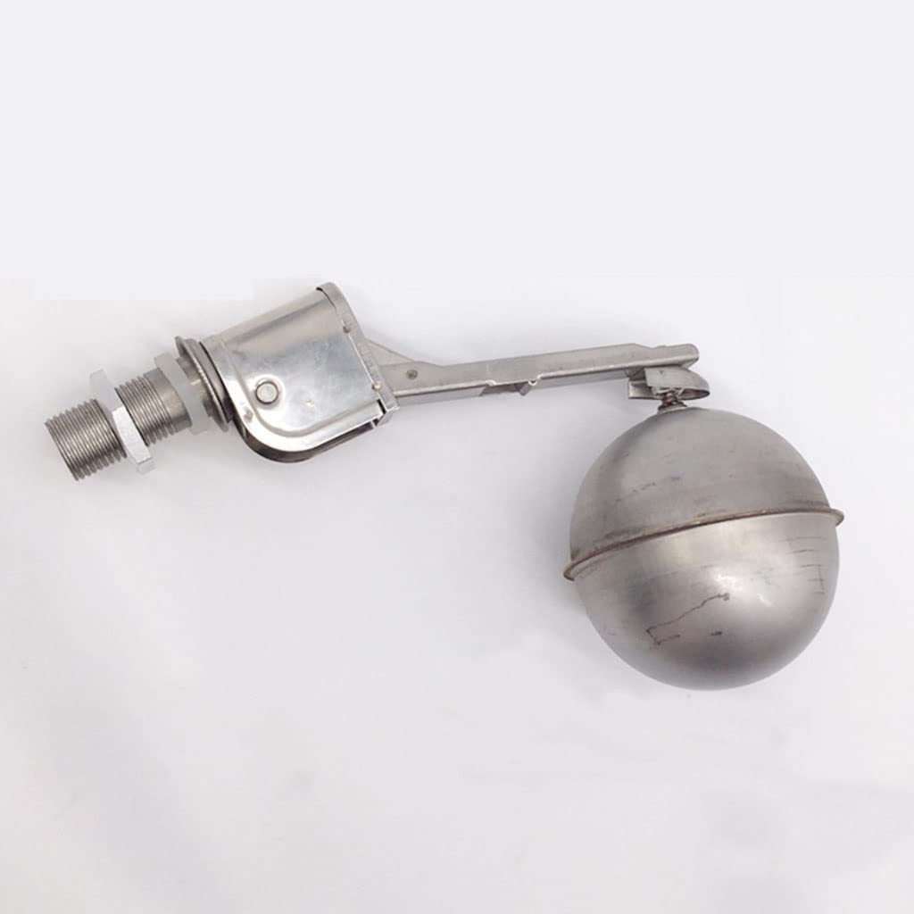 Qiufa Válvula De Flotación, Dn15 Válvula De Flotador De Bola De Acero Inoxidable 304, Válvula De Admisión De Válvulas De Flotador del Tanque De Agua, 1pcs