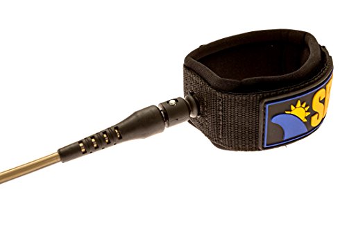 SBS Coleira de surfe de 2,7 m para longboard e paddle