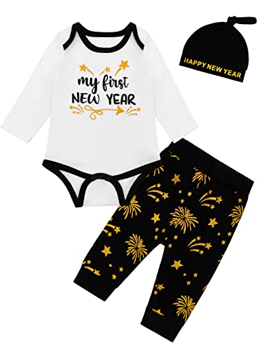 Image of Newborn Baby Boy Christmas Outfit Infant My First Christmas Clothes
