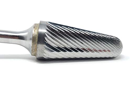 SL-7 Single Cut Carbide Burr Die Grinder Bit 3/4" x 1 1/2" on 1/4" Shank