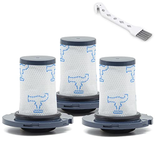 3 Pack ZR009007 Ersatzfilter passend für Rowenta X-Force Flex 14.60 / 15.60 Akku-Staubsauger RH9958, RH9990, RH99F1 Cover