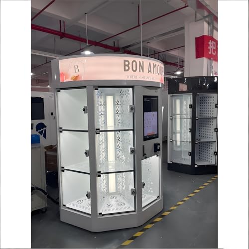 Fresh Flower Vending Machine with Cashless Payment and Intelligent Inventory Management, Automated Bouquet Sales Solution for Business