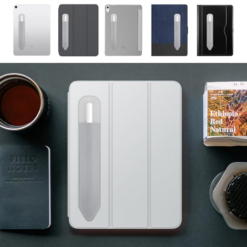 Image of MoKo Adhesive Pencil Case Holder Sticker for Apple Pencil, 2Pcs Silver Gray