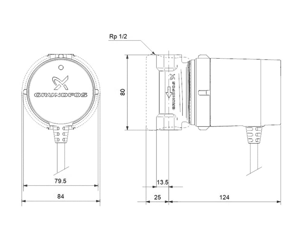 Pompa cyrkulacyjna do ACS COMFORT 15-14 BDT PM 99812350 Grundfos