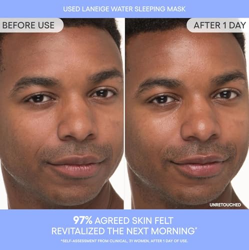 Image of Laneige Water Sleeping Mask for Face | Hydrating Overnight Face Mask for Refreshed and Glowing Skin | Lightweight Gel Texture with Moisture Wrap | Smooth Skin Night Cream