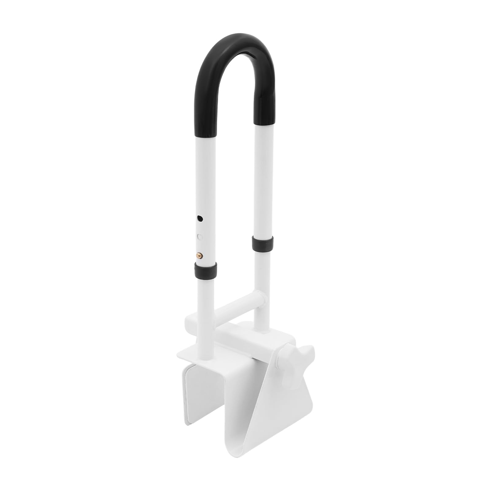 Regulowany drążek bezpieczeństwa wanny 50-55 cm, maks. 113 kg, z żelaza, uchwyt do wanny montowany bez wiercenia, uchwyty do ścian wanny 8-17 cm, uchwyt wanny dla seniorów, kobiet w ciąży i osób