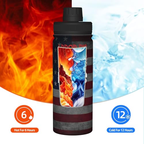 Qauirfe I Drop Big Loads Big Rig Semi Trailer Truck Driver Stainless Steel Insulated Water Bottle: 18oz, Leak-Proof, Hot & Cold, Eco-Friendly - Image 12