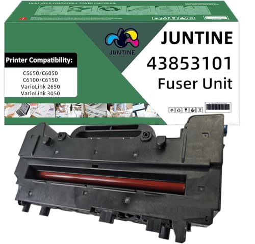 JUNTINE 43853101 Fuser Unit Replacement for Okidata 43853101 Fuser Unit Compatible with Okidata C5650 C6050 C6100 C6150 VarioLink 2650 VarioLink 3050 Printers(110V-60K,1-Pack)