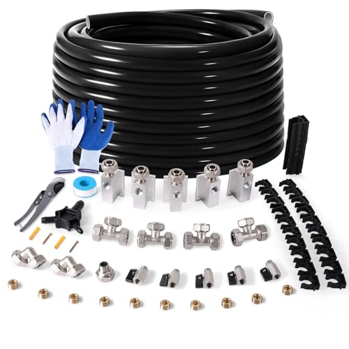 Shop Air Line Kit 3/4" HDPE-Aluminum-Air Tubing, 100-300
