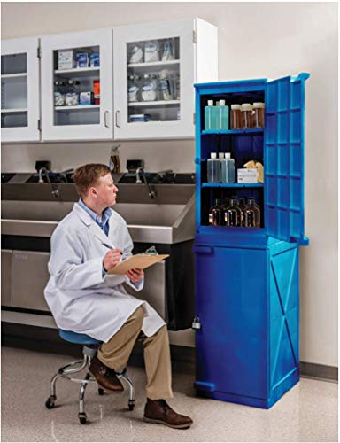 Image of Eagle M12CRA Modular Poly Cabinet, 1 Door, 12 gal, Blue