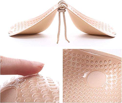 Image of Brachy Women's Silicone Padded Wire Free Push Up Bra Beige