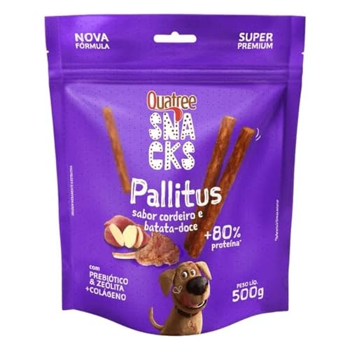 Quatree Snacks Sabor Cordeiro e Batata Doce Cães 500g