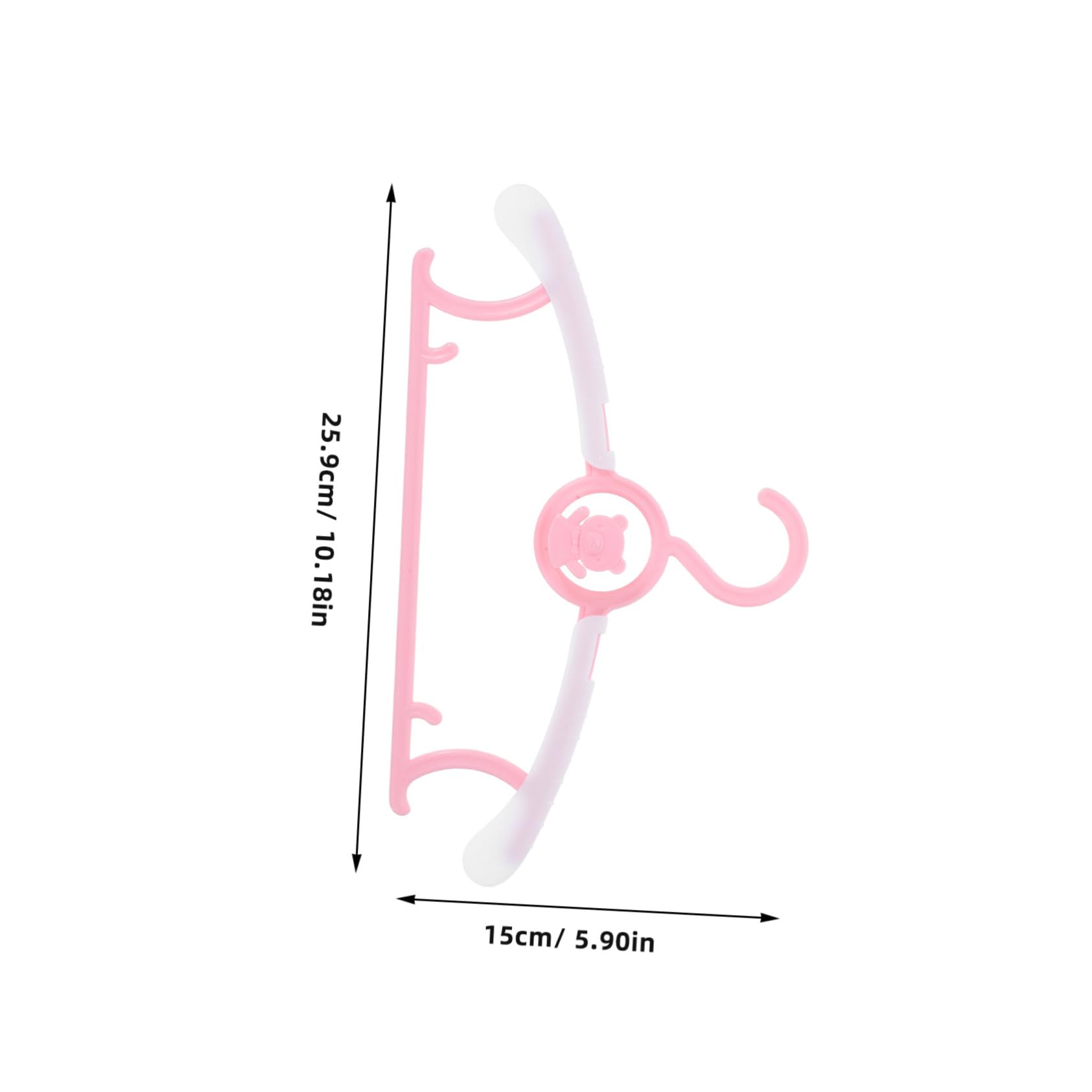 Garneck Adjustable Boys and Girls Hangers 5 Pack Small Pearl Hangers for Baby Toddler and Boys and Girls Space-Saving Clothes Nursery Clothes Organizers Plastic Child Closet Organizers