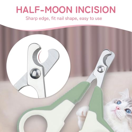 EIYVPRA 2 Cortauñas Gato Profesional Fabricado en acero inoxidable, cortauñas gato, gato, corte limpio, sin astillas, acabado de espejo. Pequeños animales tijeras gatos uñas Para Gatos y Más Mascotas - imagen 4