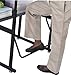 Safco AlphaBetter Student Standing Desk, Adjustable Height with Shelf and Swinging Pendulum Foot Rest, 36