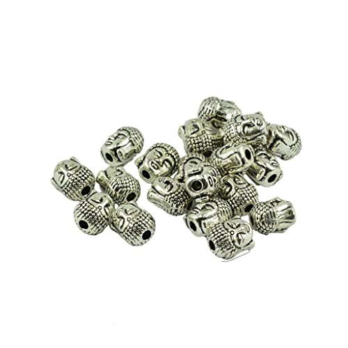 B Baosity 20x Tibetano 3D Spirituale Buddha Pendenti Charm Beads Ciondoli per Collane Bracciale DIY
