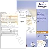 AVERY Zweckform 2817-200 Überweisung/Zahlschein (PC-Druckerformular, A4, von Rechtsexperten geprüft, für Deutschland, zum einfachen Erstellen von Überweisungen am PC, 200 Blatt)