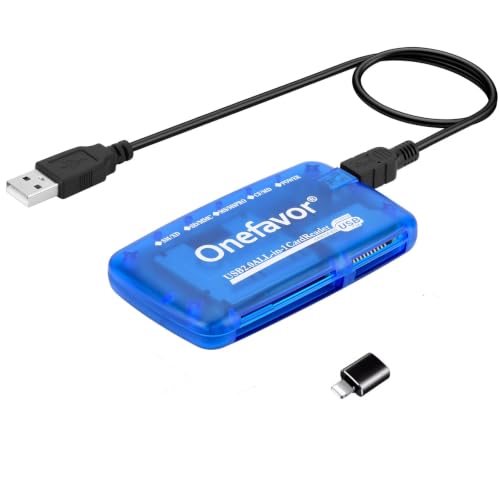 Lettore di schede SmartMedia, dispositivo di scrittura, adattatore multi-schede USB universale tutto in uno, hub sottile, lettura di Smart Media, xD, SD, MMC, CF, MD, schede di memoria flash per