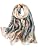 Women's Silk Scarf, 100% Silk, Colourful, in 20-Plus Designs, Warm and Soft, Stole, Neckerchief, 53 x 170 cm Blue (ink blue)