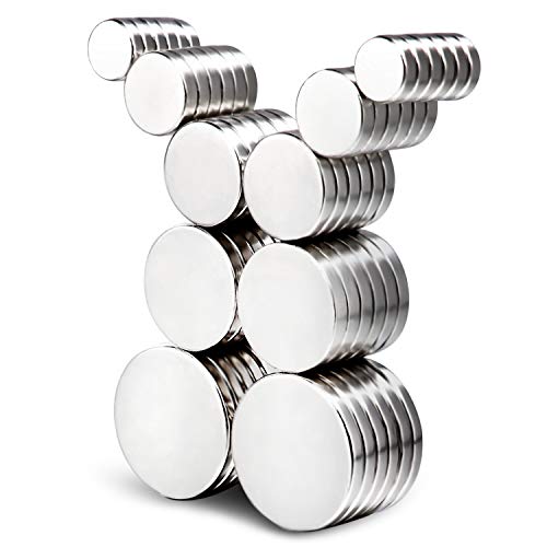 DIYMAG 60Pcs, 5 Different Size Small Refrigerator Mini