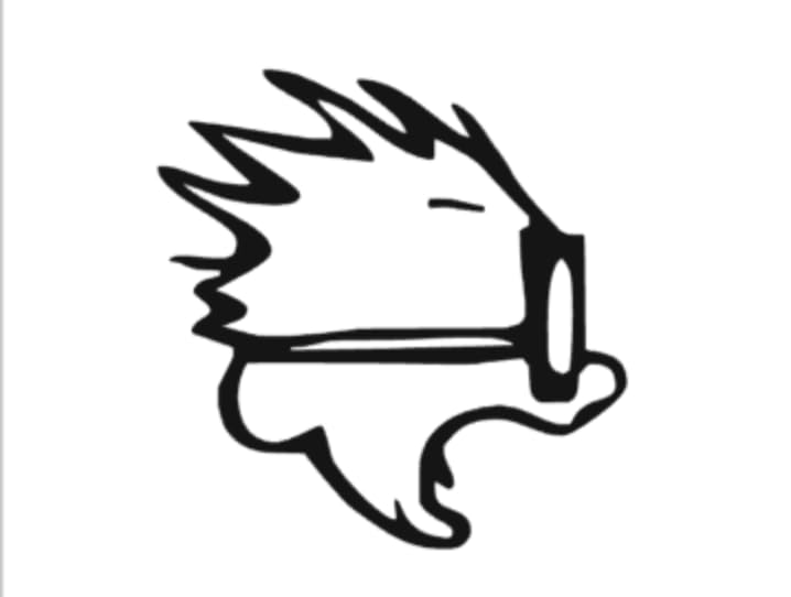 Image of Calvin Speed Decal | Black | Made in USA by Stick This! | Sticker for Car or Truck Windows, Laptop, Water Bottle, Tablets etc. | 3.5 x 3.75 | (1, Black)