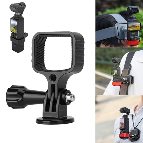 TOMGDRACO DJI Osmo Pocket 3用 金属拡張アダプタ 拡張アダプター Osmo Pocket 3 固定ベゼル カメラ固定フレームマウントホルダー DJI Pocket 3 アクセサリー (ブラック)