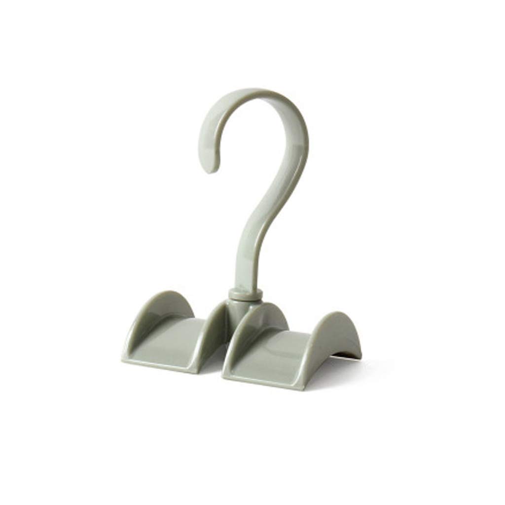 ZHFEL Tie Rack Hangers, Multifunction No Trace Non-slip Space Saving Rotatable Hang Hooks Wardrobe Storage Household Durable Plastic For Bag Tie-C
