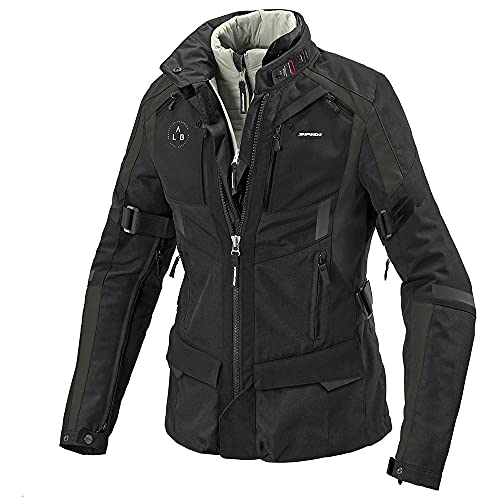 Non specificato SPIDI 4 Season Evo H2Out Giacca Tessile da Donna, Nero/Verde, L