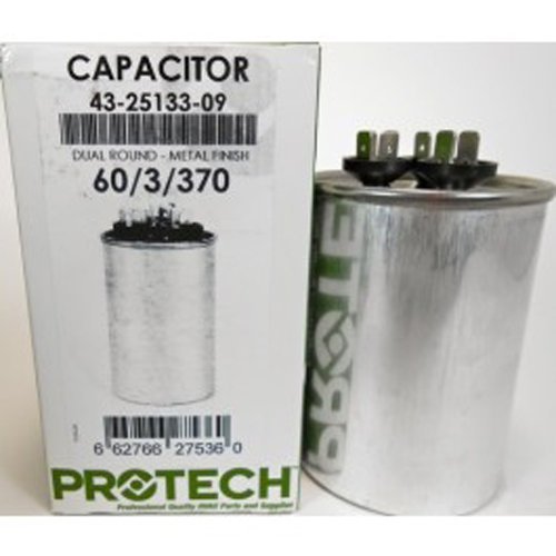 43-23204-31 -Rheem OEM Round Replacement Dual Run Capacitor 60 + 3 UF/MFD 370 Volt