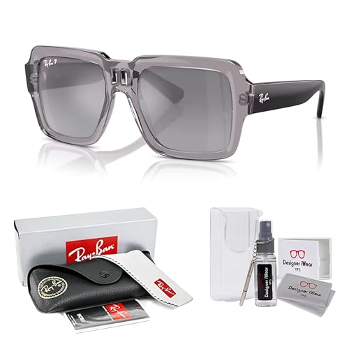 Ray-Ban Magellan RB4408 Square Sunglasses for Men for Women +BUNDLE with ACCESSORY EYEWEAR KIT2