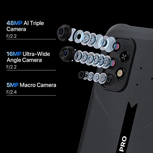 Umidigi Rugged Unlocked Cell Phones, Bison 2 Pro 8G+256Gb, Rugged Smartphone With Ip68 & Ip69K, 6150Mah Mobile Phone, Android 12, Nfc, 6.5" Fhd, 48Mp Ai Triple Camera, Dual 4G, 18W, Type-C, Gps #TOP4