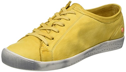 Softinos ISLA WASHED, Damen Low-Top, Gelb (Yellow), 39 EU (6 UK)