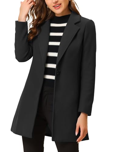 【新品タグ付き未使用】l'or Stand collar Long Coat Amazon.com: Allegra K Women's Winter Overcoat Notched Lapel