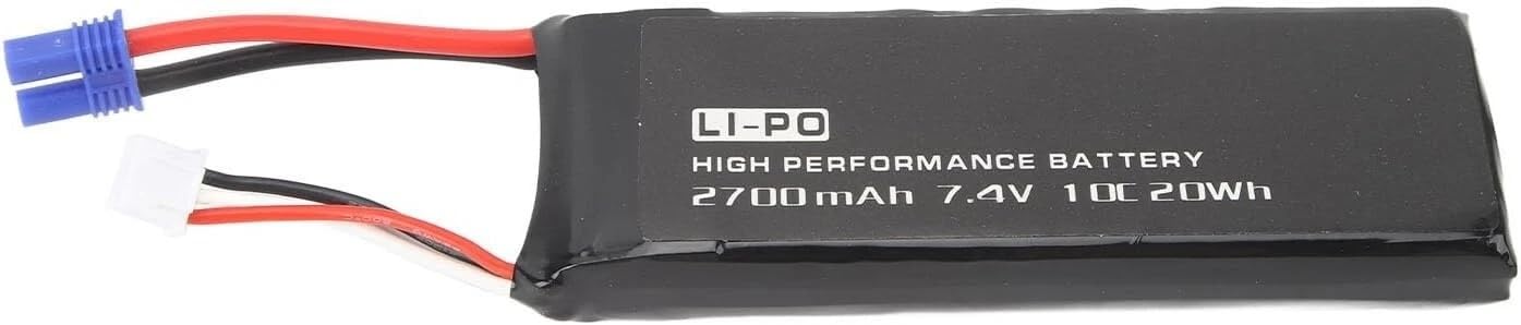 7.4V 2700mAh 10C RC Lipo Batería 2S y cargador de equilibrio USB para Hubsan X4 H501C H501A H501M H501S W H501S Pro Cámara aérea de cuatro ejes UAV piezas de repuesto 2 unidades