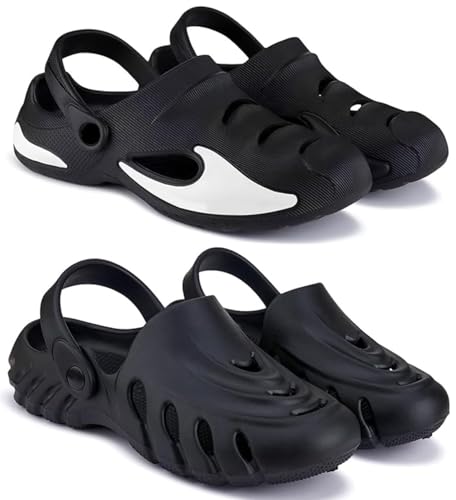Image of Pampy Angel Combo Pack of 2 Slipper /Flip Flops /Slides /Clogs /Sandals for Men (Clog-700 Vs Clog 100)