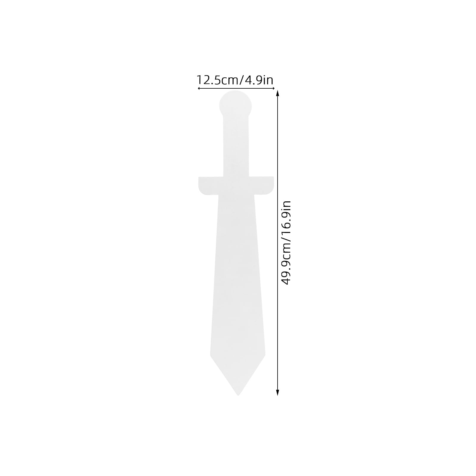 TOGEVAL 12pcs DIY Knight Sword for Blank Cardboard Swords for Painting Crafting Role Play Accessories Creative Imaginative Play and Castle Activities - Image 2