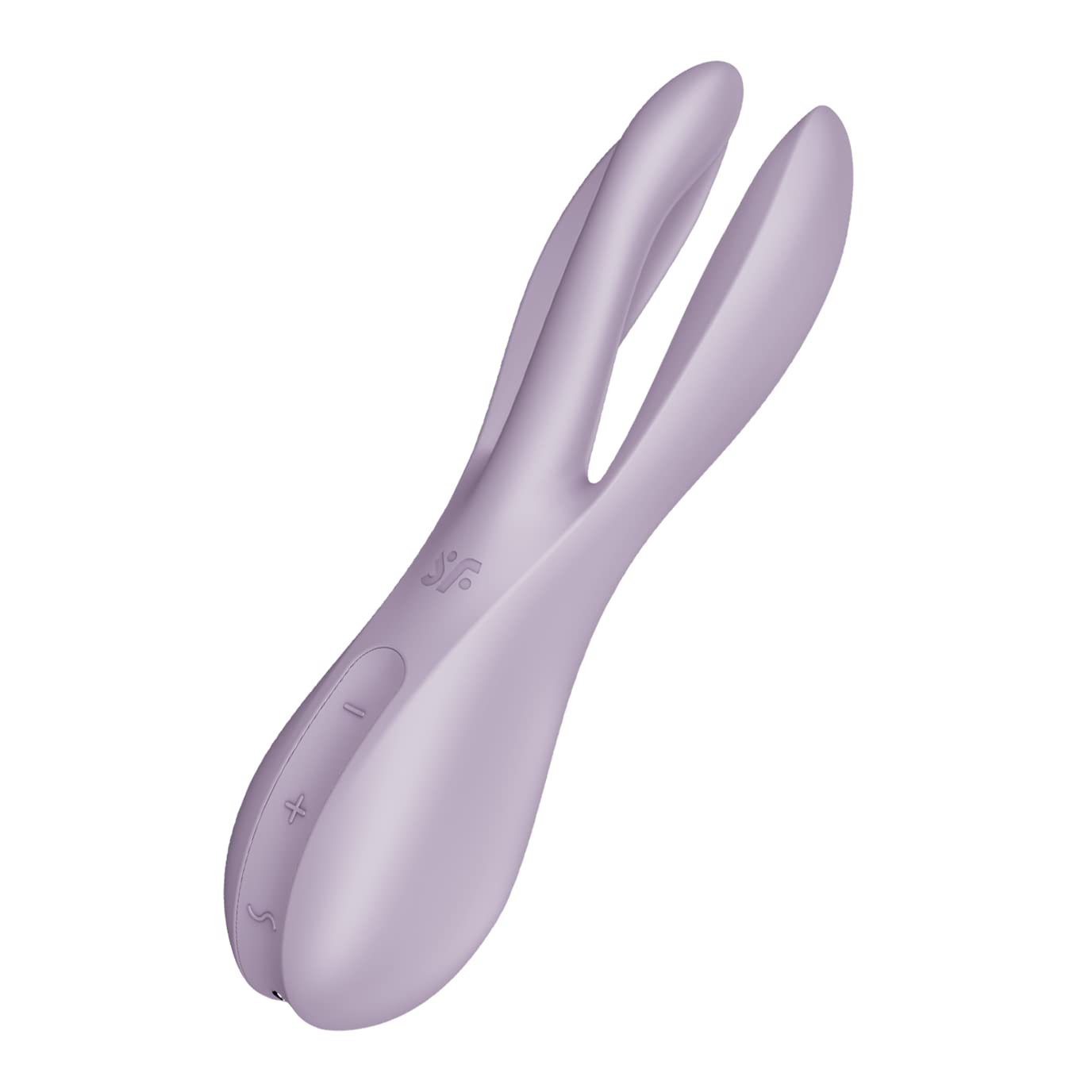 Satisfyer Threesome 2 Lay-on Vibrator | 3 Motors | Clitoral & Labia Stimulation | 12 Vibration Programs | Waterproof (IPX7) | Skin-Friendly Silicone & Rechargeable Adult Sex Toy for Women | in Lilac