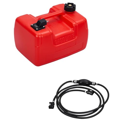 Marine Tank, 3 Gallon Marine Portable Tank, 12 L Boat Marine Transfer Tank with Hose, I-Shaped