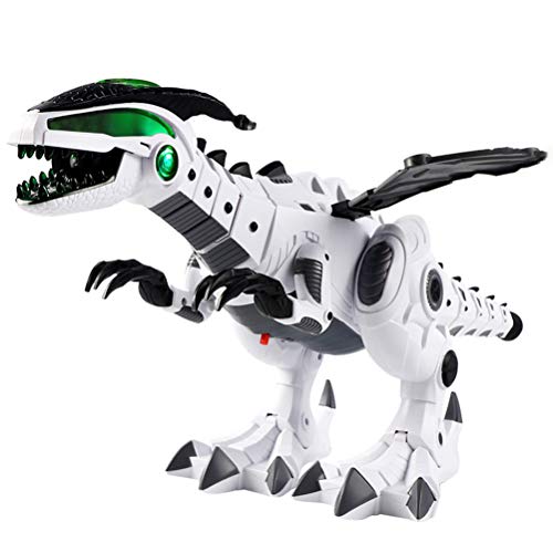 BESPORTBLE Dinosaurio Eléctrico Grande Función de Spray de Niebla y Movimiento Remoto Juguete Robot Creativo para Decoración de Mesa y Colección Prehistórica