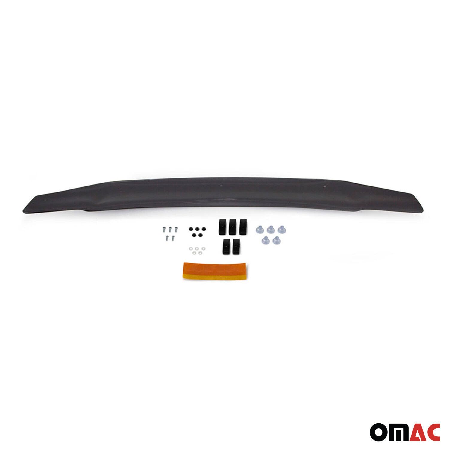 OMAC Motorhaube Deflektor Insekten Steinschlagschutz kompatibel VW Amarok 2010-2022 Dunkel