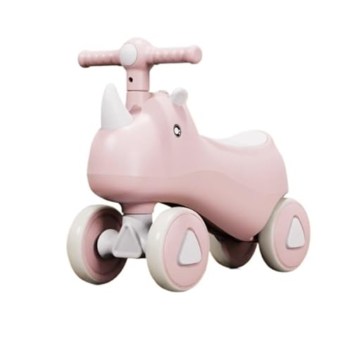 おもちゃ ウイグルカー ユニコーン ベビーバランスバイク 男の子 女の子用 音楽ライト付き 乗用玩具 1歳の誕生日プレゼント スイングカー(Pink,No Music Light)