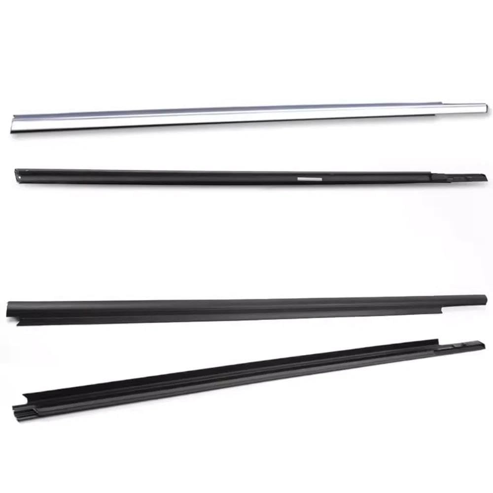 Junta Goma Puerta Coche 4 Protectores Goma Ventanas Exteriores Para Skoda Para Rapid 2013-2019 Decoración Burletes Tira Sellado Coche(Out black)