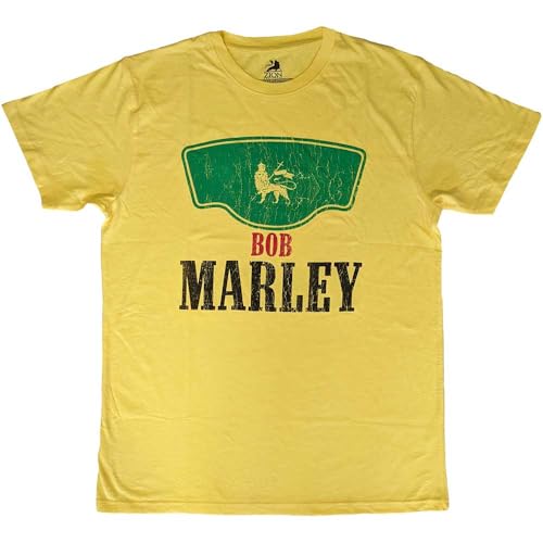 Rock Off officially licensed products Bob Marley Vintage Vert Label T Shirt Size L