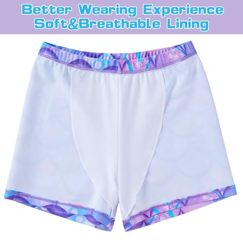 Girls Tankini Swimsuit 2 Pieces Mermaid Bathing Suit Little Girls Summer Beach Rash Guard Swimwear for 3-6 Years4