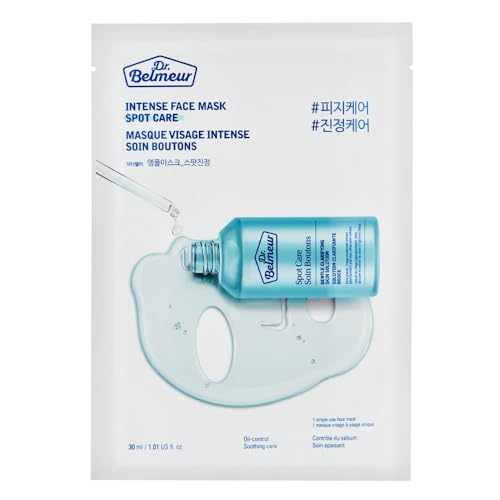 Dr. Belmeur Spot Care Face Mask Set - 5 Packs, Hydrating Sheet Masks