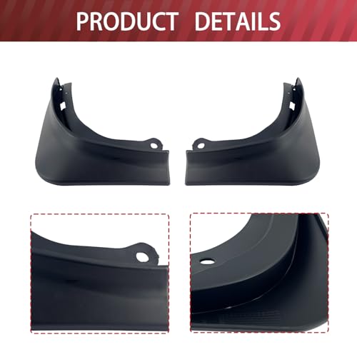 Image of Fanchants Mud Flaps, Splash Guards, Vehicle Protector Mudflaps Compatible with 2016-2023 2024 Tesla Model 3 2020-2024 Tesla Model Y Model 3 Model Y Accessories 2024 (2024 Model 3)