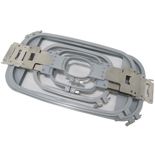 CKPSMS Brand 5 Sizes Embroidery Hoop Set Compatible with/Replacement for Brother PR1000, PR1000E, PR1050X, PR1055, PR1055X & Babylock BMV10 Valiant, BNT10, BNT10L, ENT10 10-Needle Embroidery Machines