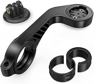 TUSITA Out Front Mount Compatible with Garmin Bike GPS Computer,XOSS G/G+,iGPSPORT GPS - Cycling Handlebar 25.4mm 31.8mm Light Holder Camera Bracket - Bicycle Combo Extended Mount Road MTB Accessories
