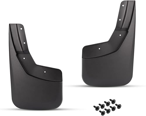 PIT66 Splash Guard - Guardabarros para guardabarros, compatible con Silverado 1500 2014-2018, Silverado 2500 3500 2015-2018 (aletas moldeadas