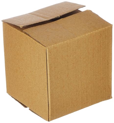 Image of BonKaso 3 Ply Corrugated Boxes for Packaging | 6 inchx6 inchx6 inch (Pack of 100) | Brown Cardboard Packing Box for Shipping, Moving & Storage | Cartons for Courier & Goods Transportation.